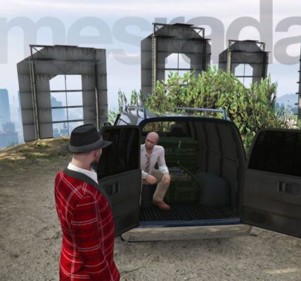 Visiting the GTA Online Gun Van to buy illicit weapons