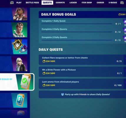 Fortnite Daily Quests in Chapter 4 Season 4