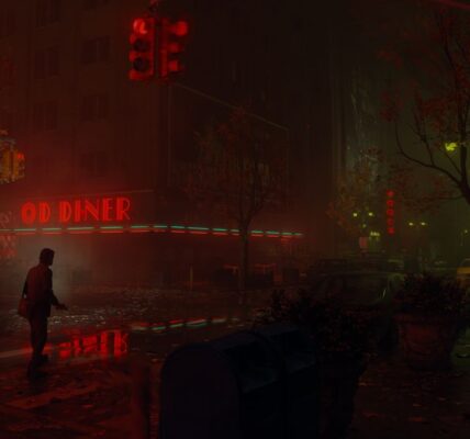 Alan Wake 2 screenshot showing Alan Wake exploring the Dark Place