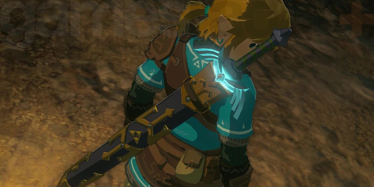 The Master Sword on Link