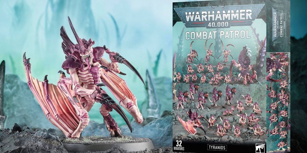 A Winged Prime alongside the Combat Patrol: Tyranids box